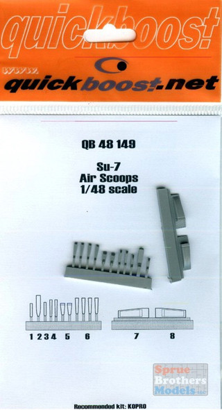 QBT48149 1:48 Quickboost Su-7 Fitter Air Scoops (Kopro kit)  #48149