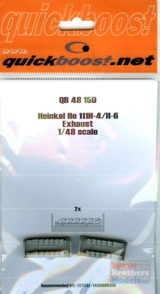 QBT48150 1:48 Quickboost Heinkel He111H-4/H-6 Exhaust (REV kit)  #48150