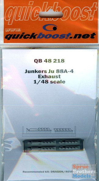 QBT48218 1:48 Quickboost Junkers Ju88A-4 Exhaust (DRA/REV kit)  #48218