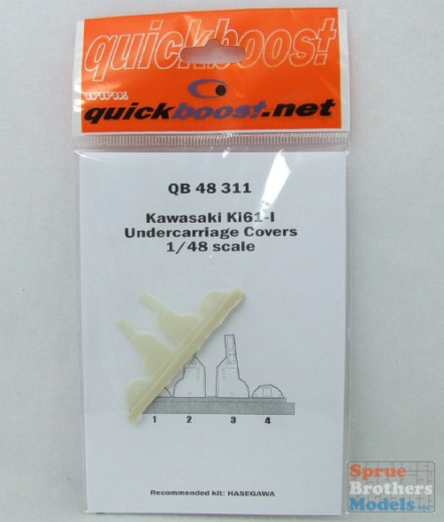 QBT48311 1:48 Quickboost Ki-61-II Undercarriage Covers (HAS kit) #48311