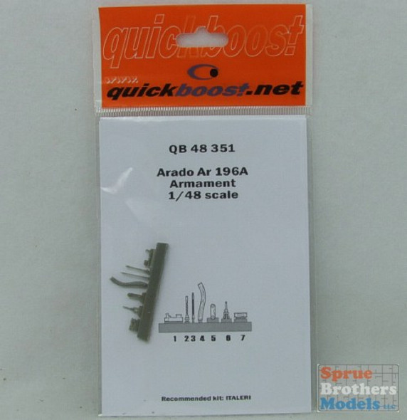 QBT48351 1:48 Quickboost Arado Ar 196A Armament (ITA kit) #48351