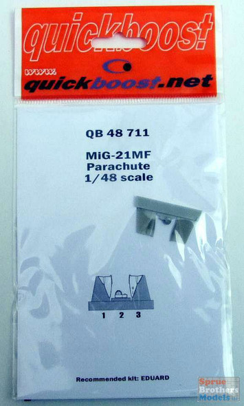 QBT48711 1:48 Quickboost MiG-21MF Fishbed Parachute (EDU kit)