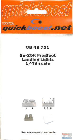 QBT48721 1:48 Quickboost Su-25K Frogfoot Landing Lights (KP/SMR kit)