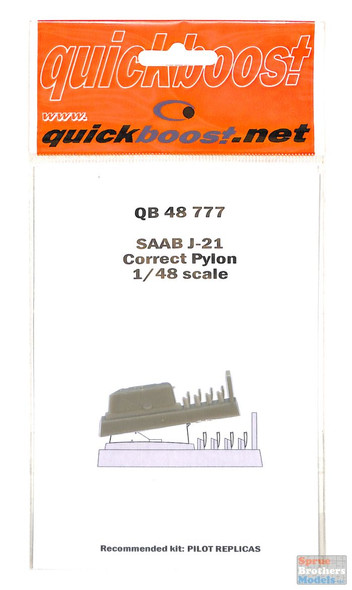 QBT48777 1:48 Quickboost SAAB J-21 Correct Pylon (PLS kit)