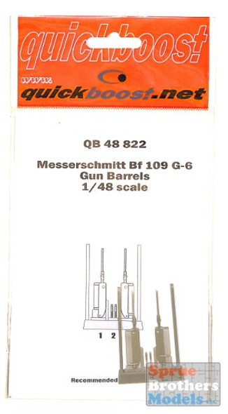 QBT48822 1:48 Quickboost Bf 109G-6 Gun Barrels (TAM kit)