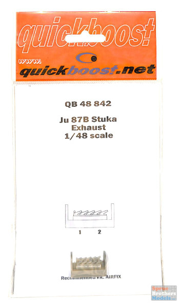 QBT48842 1:48 Quickboost Ju 87B Stuka Exhaust (AFX kit)