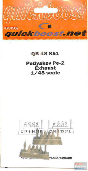 QBT48851 1:48 Quickboost Pe-2 Exhaust (ZVE/EDU kit)