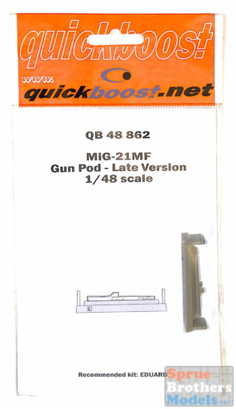 QBT48862 1:48 Quickboost MiG-21MF Gun Pod Late Version (EDU kit)