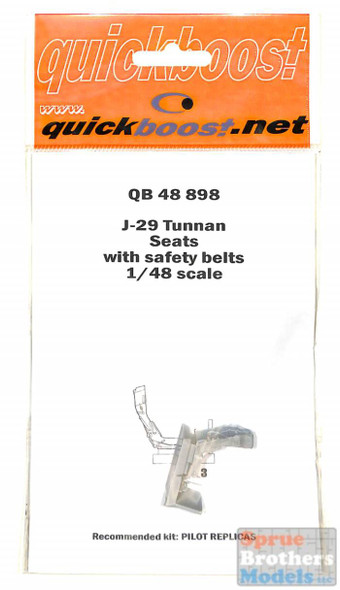 QBT48898 1:48 Quickboost J-29 Tunnan Seat with Safety Belts (PLS kit)