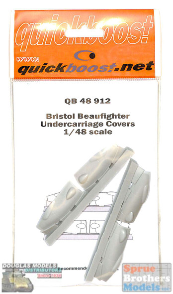 QBT48912 1:48 Quickboost Beaufighter Undercarriage Covers (REV kit)