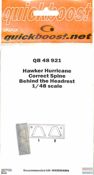 QBT48921 1:48 Quickboost Hawker Hurricane Correct Spine Behind the Headrest (HAS kit)