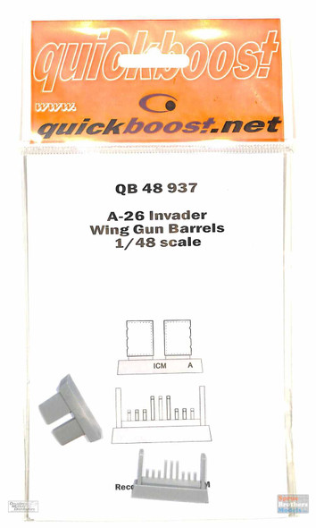 QBT48937 1:48 Quickboost A-26 Invader Wing Gun Barrels (ICM kit)