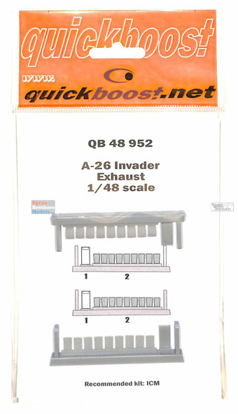 QBT48952 1:48 Quickboost A-26 Invader Exhaust (ICM kit)