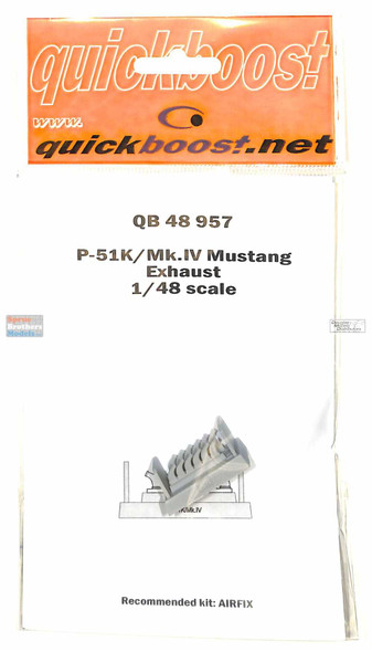 QBT48957 1:48 Quickboost P-51K / Mk.IV Mustang Exhaust (AFX kit)