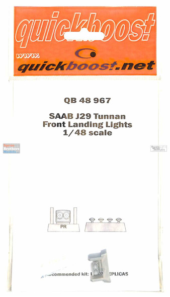 QBT48967 1:48 Quickboost Saab J29 Tunnan Front Landing Lights (PLS kit)