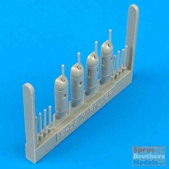 QBT72088 1:72 Quickboost B-26C Marauder Gun Barrels (HAS kit) #72088