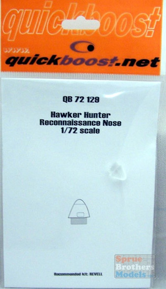 QBT72129 1:72 Quickboost Hawker Hunter Reconnaissance Nose (REV kit) #72129