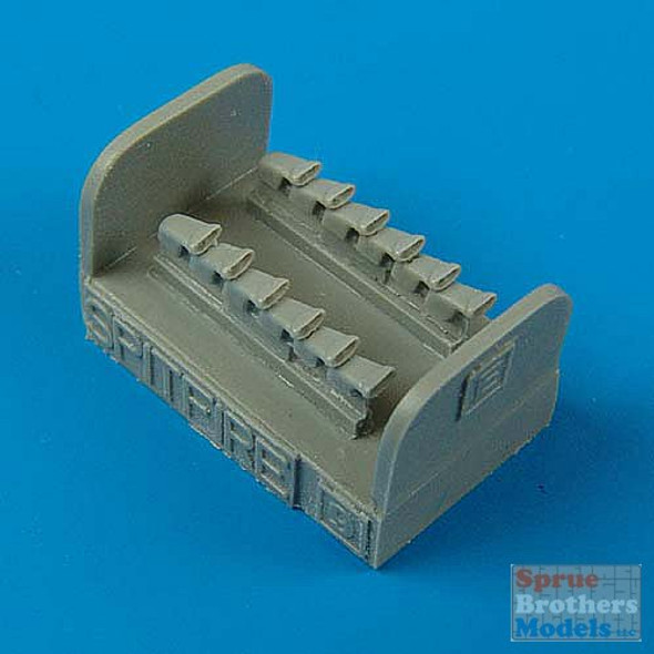 QBT72184 1:72 Quickboost Spitfire Mk XIV Exhausts Fishtail (HAS kit) #72184