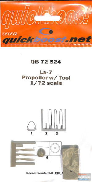 QBT72524 1:72 Quickboost La-7 Propeller with Tool (EDU kit)