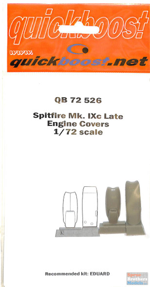 QBT72526 1:72 Quickboost Spitfire Mk.IXc Late Engine Covers (EDU kit)