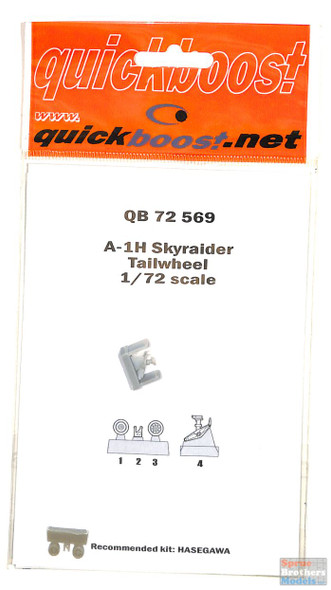 QBT72569 1:72 Quickboost A-1H Skyraider Tailwheel (HAS kit)