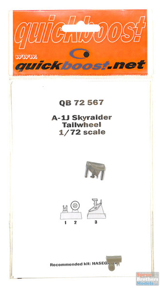 QBT72567 1:72 Quickboost A-1J Skyraider Tailwheel (HAS kit)