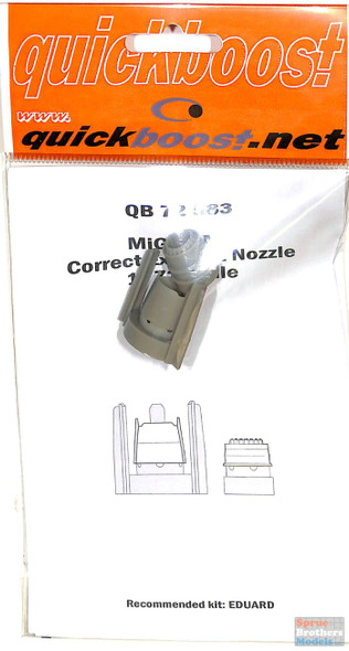 QBT72583 1:72 Quickboost MiG-21MF Fishbed Correct Exhaust Nozzle (EDU kit)