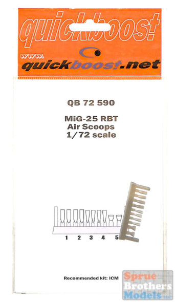 QBT72590 1:72 Quickboost MiG-25RBT Foxbat Air Scoops (ICM kit)