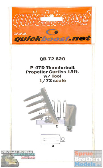 QBT72620 1:72 Quickboost P-47D Thunderbolt Propeller Curtiss 13ft with Tool