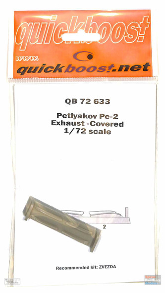 QBT72633 1:72 Quickboost Pe-2 Exhaust-Covered (ZVE kit)