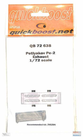 QBT72638 1:72 Quickboost Pe-2 Exhaust (ZVE kit)