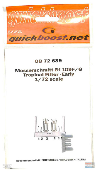 QBT72639 1:72 Quickboost Bf 109F/G Tropical Filter - Early (FNM/ACA/ITA kit)