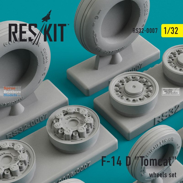 RESRS320007 1:32 ResKit Grumman F-14D Tomcat Wheels Set