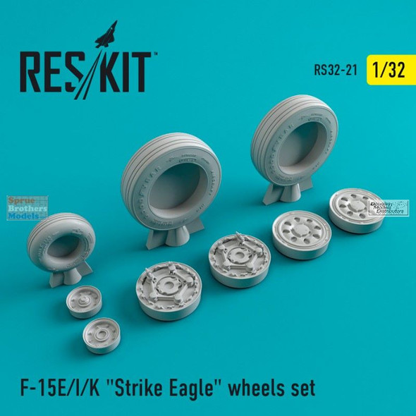 RESRS320021 1:32 ResKit F-15E F-15I F-15K Strike Eagle Wheels Set