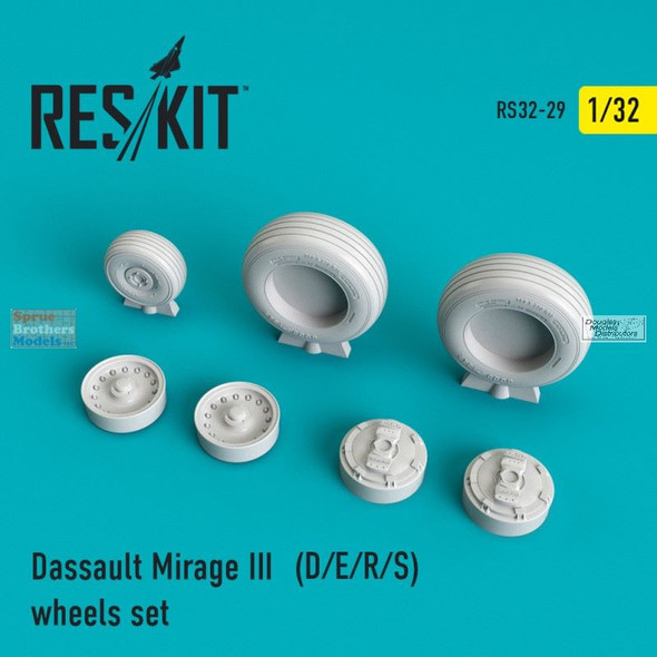 RESRS320029 1:32 ResKit Mirage IIID/E/R/S Wheels Set