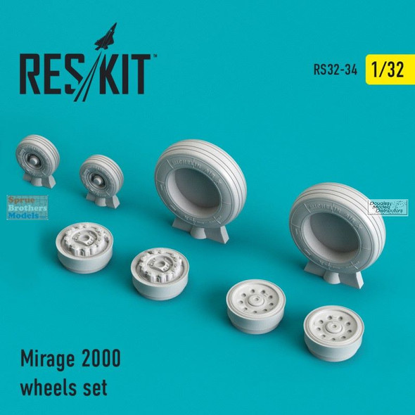 RESRS320034 1:32 ResKit Mirage 2000 Wheels Set