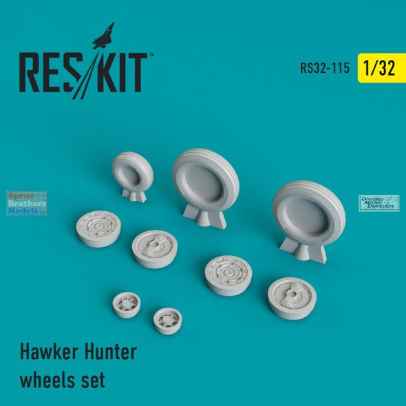 RESRS320115 1:32 ResKit Hawker Hunter Wheels Set