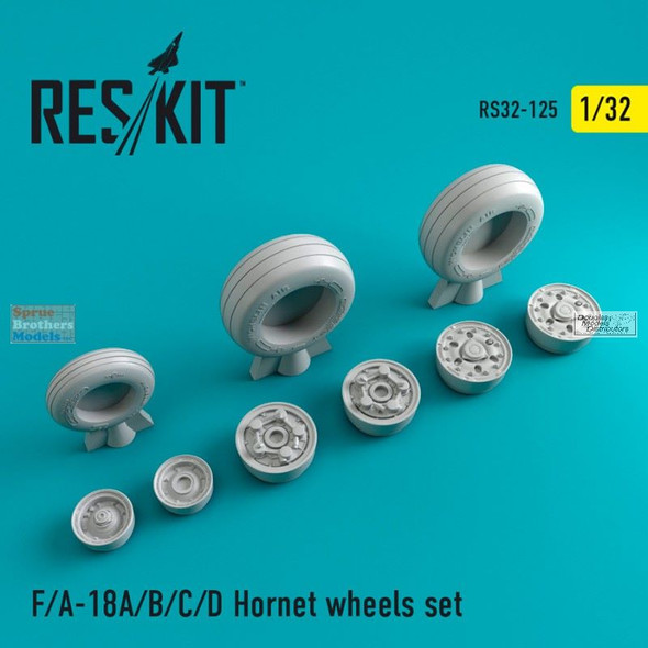 RESRS320125 1:32 ResKit F-18A F-18B F-18C F-18D Hornet Wheels Set