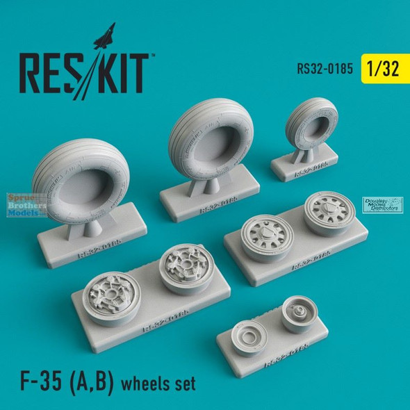 RESRS320185 1:32 ResKit F-35A F-35B Lightning II Wheels Set