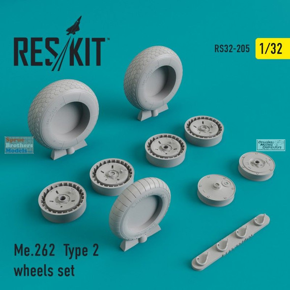 RESRS320205 1:32 ResKit Me262 Type 2 Wheels Set