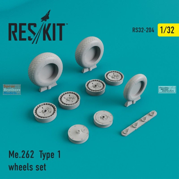 RESRS320204 1:32 ResKit Me262 Type 1 Wheels Set