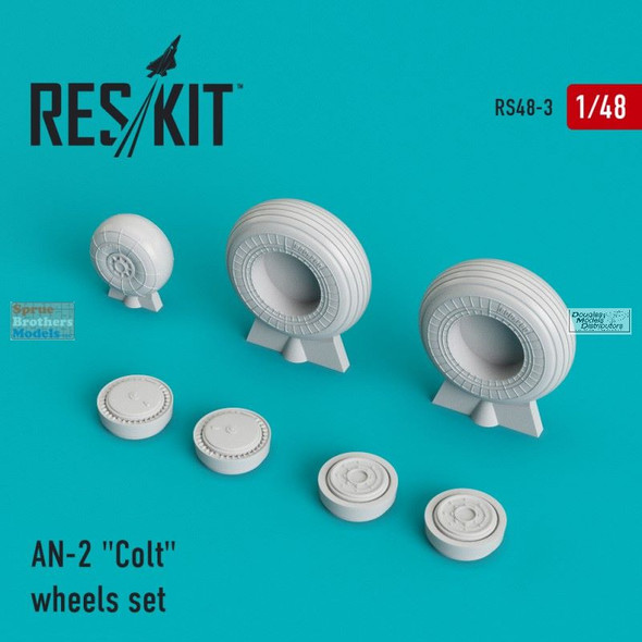 RESRS480003 1:48 ResKit Antonov AN-2 Colt Wheels Set