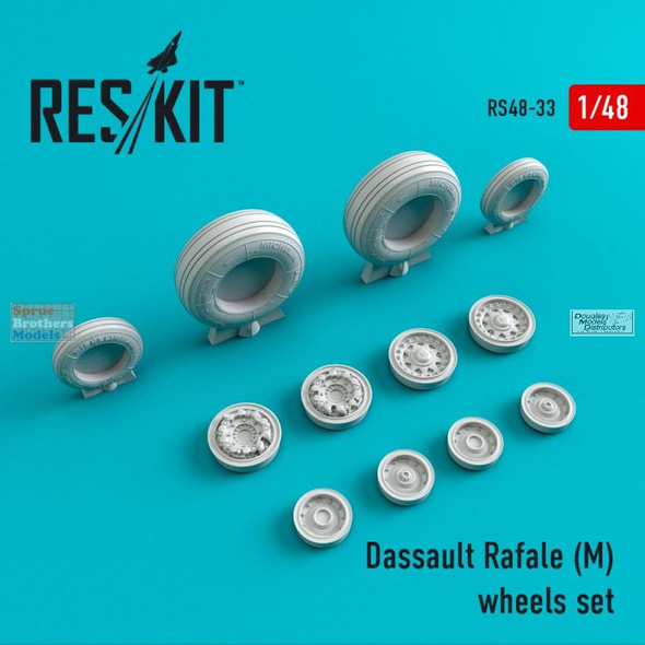 RESRS480033 1:48 ResKit Dassault Rafale M Wheels Set