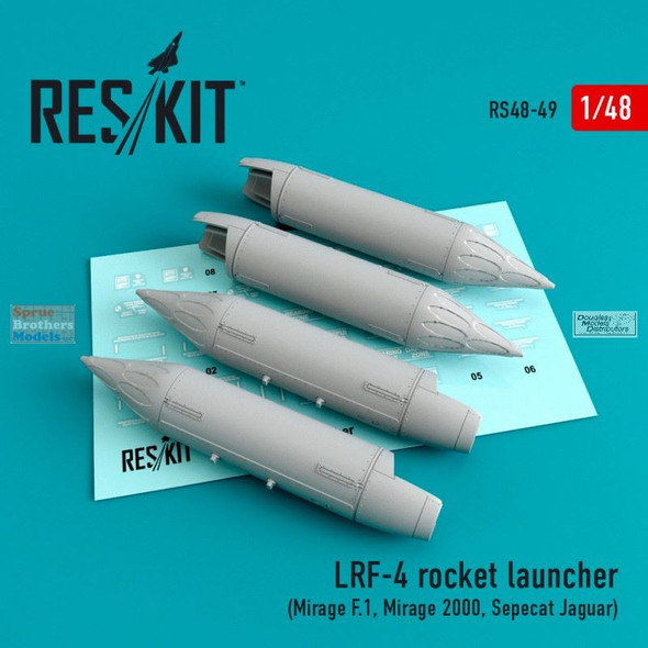 RESRS480049 1:48 ResKit LFR-4 Rocket Launcher Set