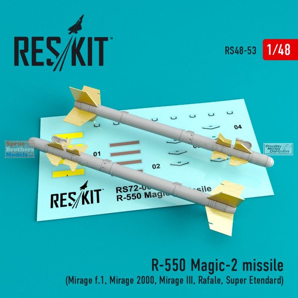 RESRS480053 1:48 ResKit R550 Magic-2 Missile Set