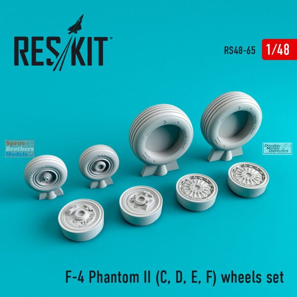 RESRS480065 1:48 ResKit F-4C F-4D F-4E F-4F Phantom II Wheels Set