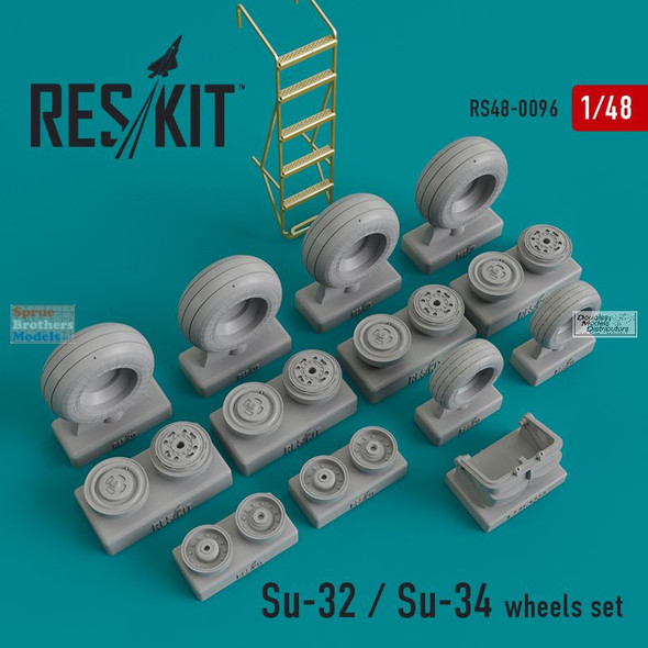 RESRS480096 1:48 ResKit Su-32 Su-34 Fullback Wheels Set