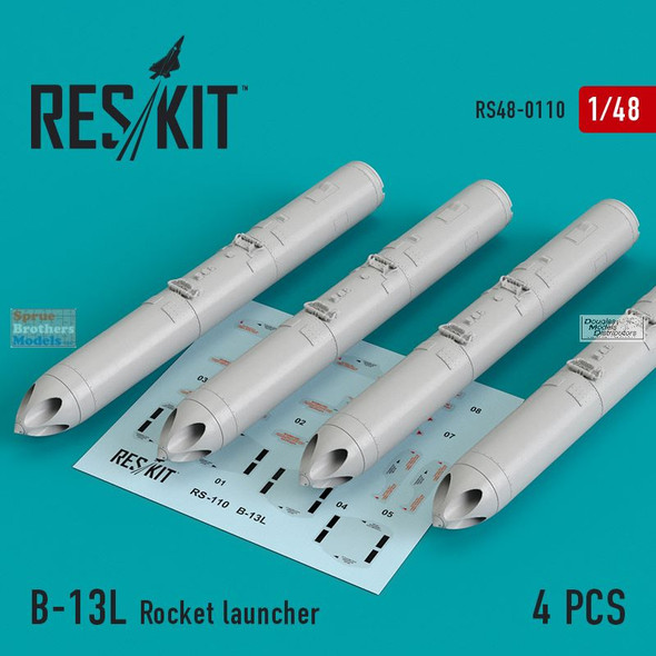 RESRS480110 1:48 ResKit B-13L Rocket Launcher Set