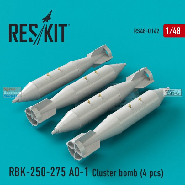 RESRS480142 1:48 ResKit RKB-250-275 A0-1 Cluster Bomb Set