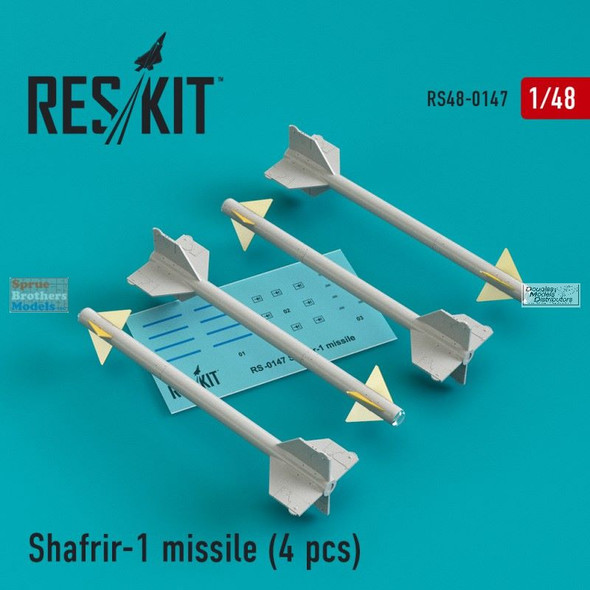 RESRS480147 1:48 ResKit Shafrir-1 Missile Set